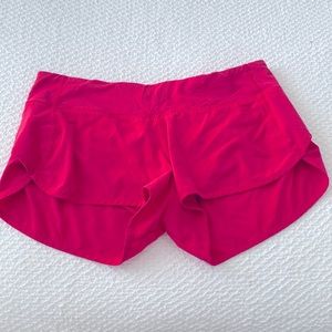 Lululemon speed up shorts. Size 8. Pink, 2.5 in inseam.